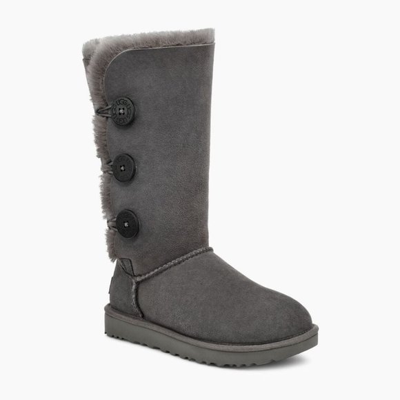 UGG Bailey Button Triplet II Boot - Grey - Picture 1 of 7
